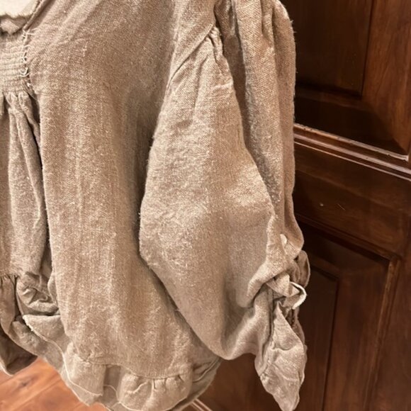 Magnolia Pearl Khaki Long Sleeved Button Front Jacket - Picture 4 of 14